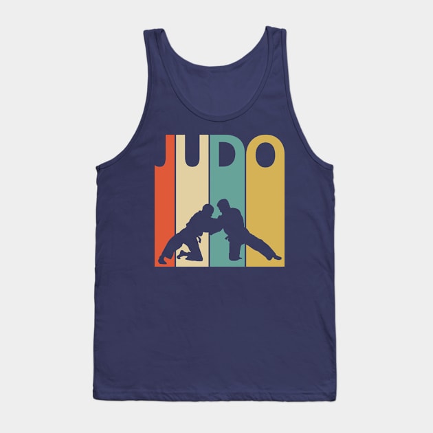 Vintage Retro Judo Fighter Gift Tank Top by GWENT